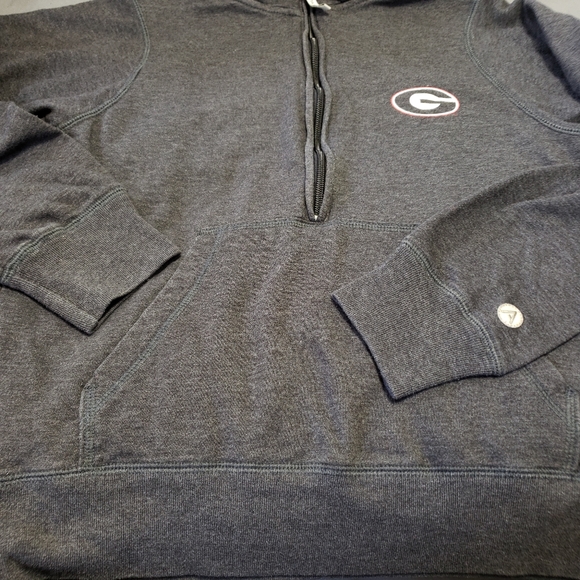 GEORGIA🏈BULLDOGS Heather Grey Pullover Sweatshirt - Picture 3 of 8
